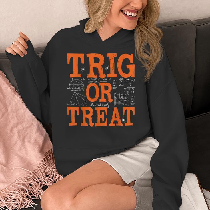 Trig Or Treat Trigonometry Math Teacher Halloween Women's Hoodie, funny design Trig Or Treat Trigonometry Math Teacher Halloween Women's Hoodie, funny design