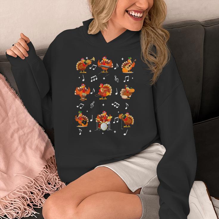 Turkey Squad Music Note Music Teacher Thanksgiving Women's Hoodie, funny design Turkey Squad Music Note Music Teacher Thanksgiving Women's Hoodie, funny design