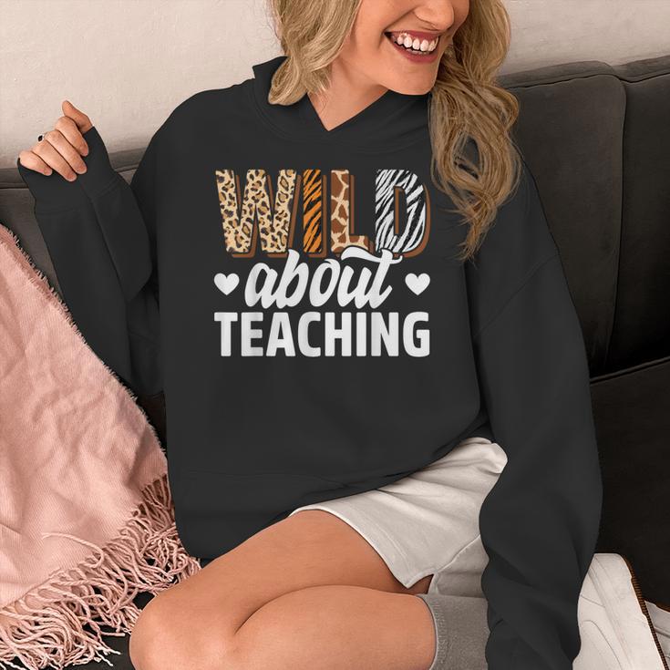 Wild About Teaching Teacher Teaching Back To School Women's Hoodie, funny design Wild About Teaching Teacher Teaching Back To School Women's Hoodie, funny design