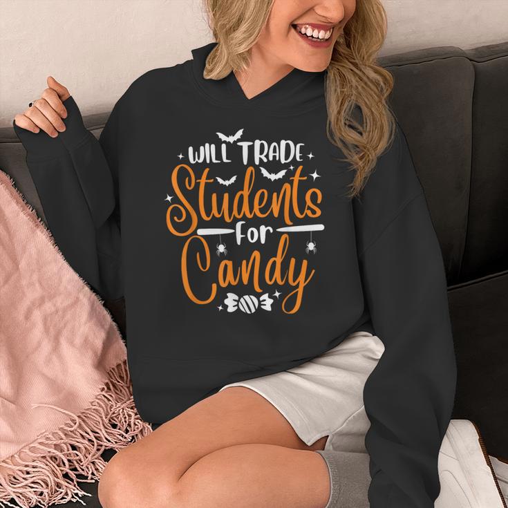 Will Trade Students For Candy Halloween Costume Teacher Women's Hoodie, funny design Will Trade Students For Candy Halloween Costume Teacher Women's Hoodie, funny design