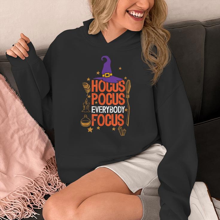 Witchy Halloween Hocus Pocus Everybody Focus Teacher Pumpkin Women's Hoodie, funny design Witchy Halloween Hocus Pocus Everybody Focus Teacher Pumpkin Women's Hoodie, funny design