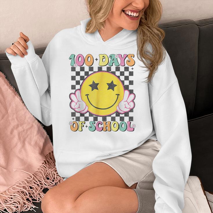 100th Day Of School Teacher Kids 100 Days Of School Women's Hoodie, funny design