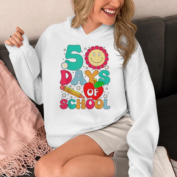 50 Days Of School Teacher Happy 50th Day Of School Kids Women's Hoodie, funny design 50 Days Of School Teacher Happy 50th Day Of School Kids Women's Hoodie, funny design