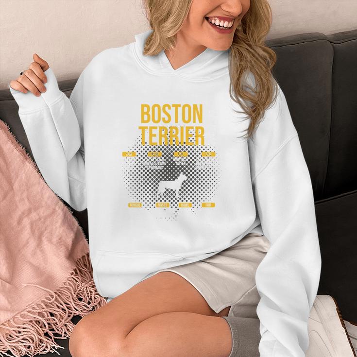Anatomy Of Boston Terrier Dog Lover Women's Hoodie, funny design