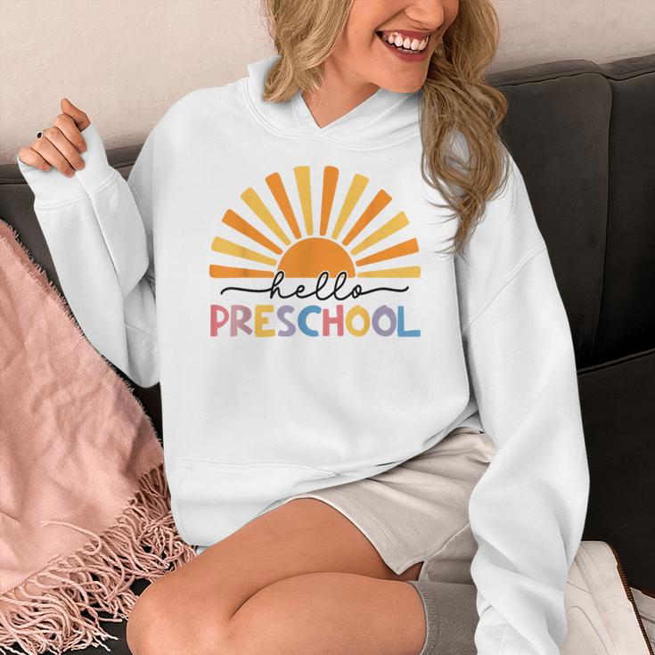 Back To School Hello Preschool For Kids Teacher Women Women's Hoodie, funny design Back To School Hello Preschool For Kids Teacher Women Women's Hoodie, funny design