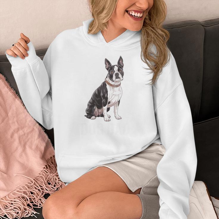 Boston Terrier Dog Dad Boston Terrier Dog Lovers Women's Hoodie, Couple Gifts, Boston Terrier Dad Gifts, funny design