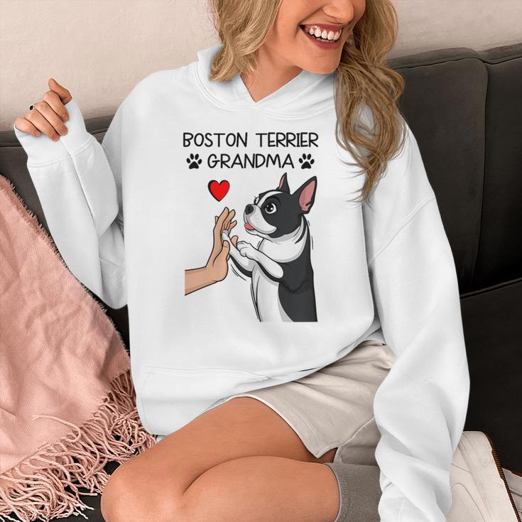Boston Terrier Grandma Mother's Day Dog Mom Women's Hoodie, Couple Gifts, Mom Gifts, Boston Terrier Mom Gifts, funny design