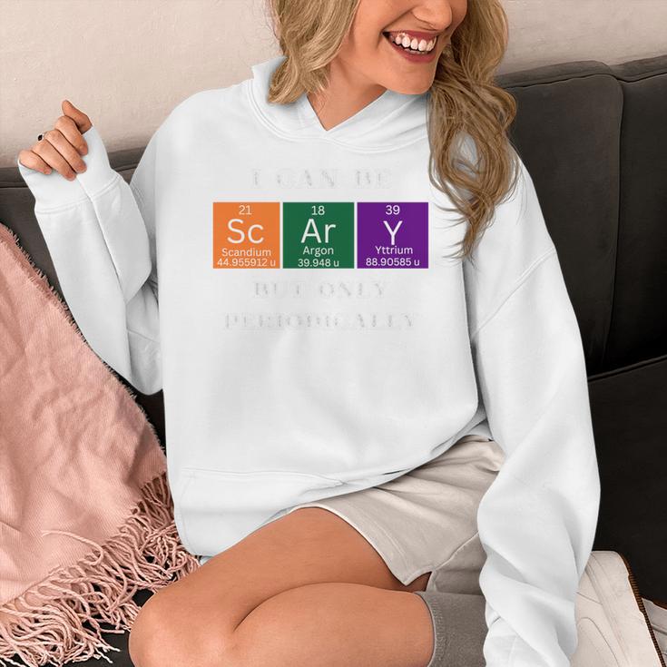 Chemisty Science Teacher Periodic Table Halloween Women's Hoodie, Science Teacher Gifts, funny design