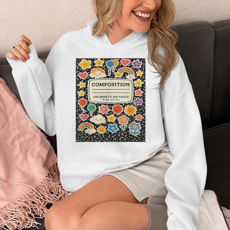 Composition Notebook Costume Teacher Matching Halloween Book Women's Hoodie, funny design