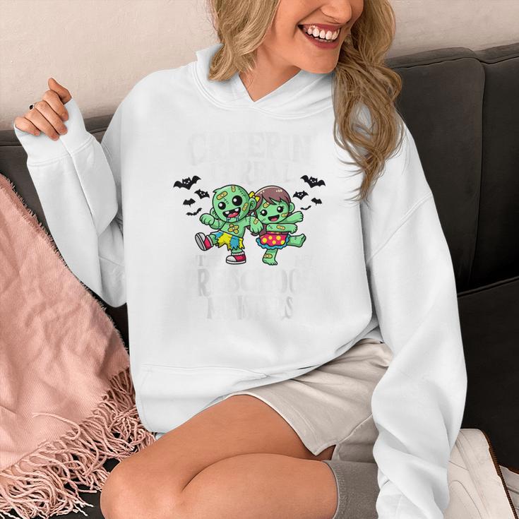 Creepin It Real Monster School Preschool Teacher Halloween Women's Hoodie, funny design Creepin It Real Monster School Preschool Teacher Halloween Women's Hoodie, funny design