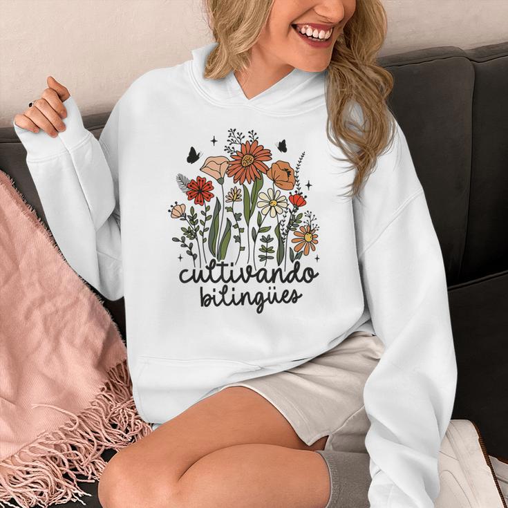 Cultivando Bilingues Dual Language Crew Bilingual Teacher Men Women Girls Kids Women's Hoodie, funny design Cultivando Bilingues Dual Language Crew Bilingual Teacher Men Women Girls Kids Women's Hoodie, funny design