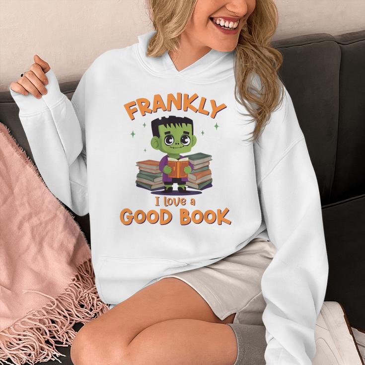 Cute Halloween Teacher Librarian Frankenstein Reading Books Women's Hoodie, funny design Cute Halloween Teacher Librarian Frankenstein Reading Books Women's Hoodie, funny design