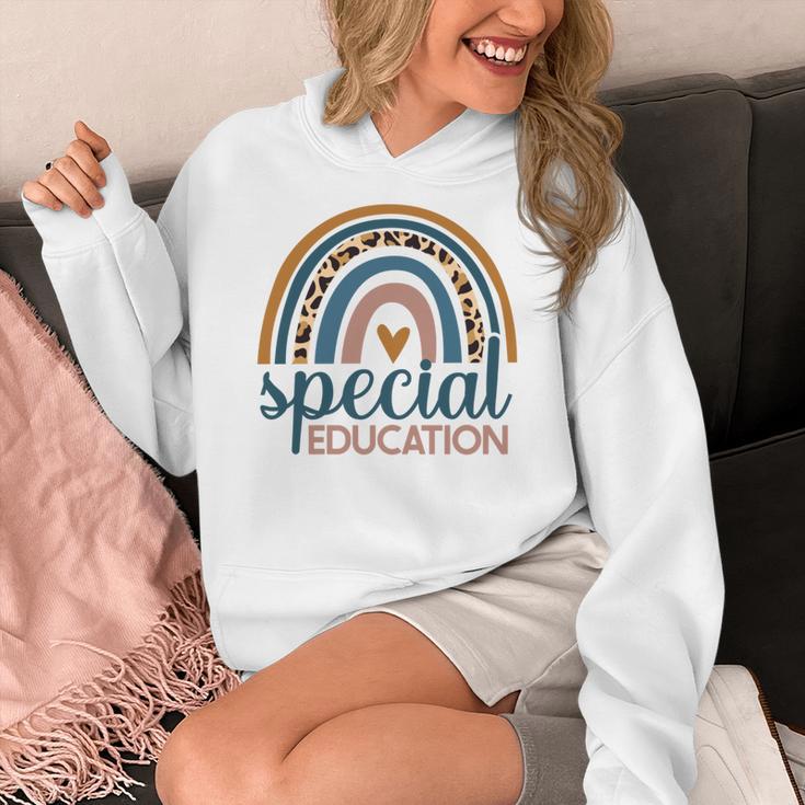 Cute Special Education Leopard Print SPED Teacher Idea Women's Hoodie, funny design Cute Special Education Leopard Print SPED Teacher Idea Women's Hoodie, funny design