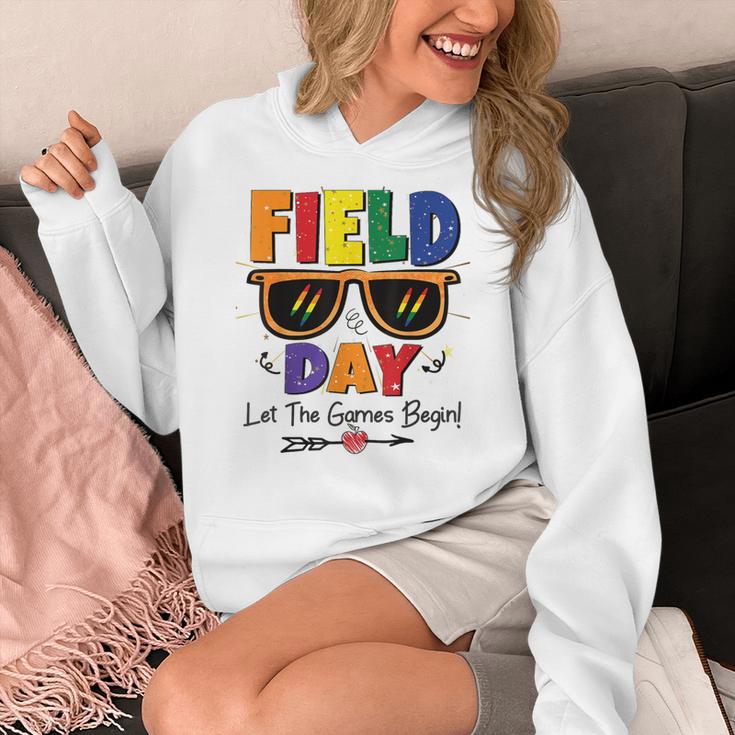 Field Day 2025 Let The Games Begin Kids Boys Girls Teachers Women's Hoodie, funny design