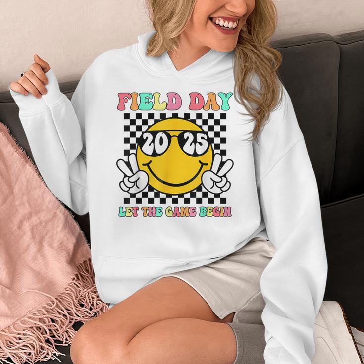 Field Day 2025 Let The Games Begin Yellow Team Teachers Kids Women's Hoodie, funny design Field Day 2025 Let The Games Begin Yellow Team Teachers Kids Women's Hoodie, funny design