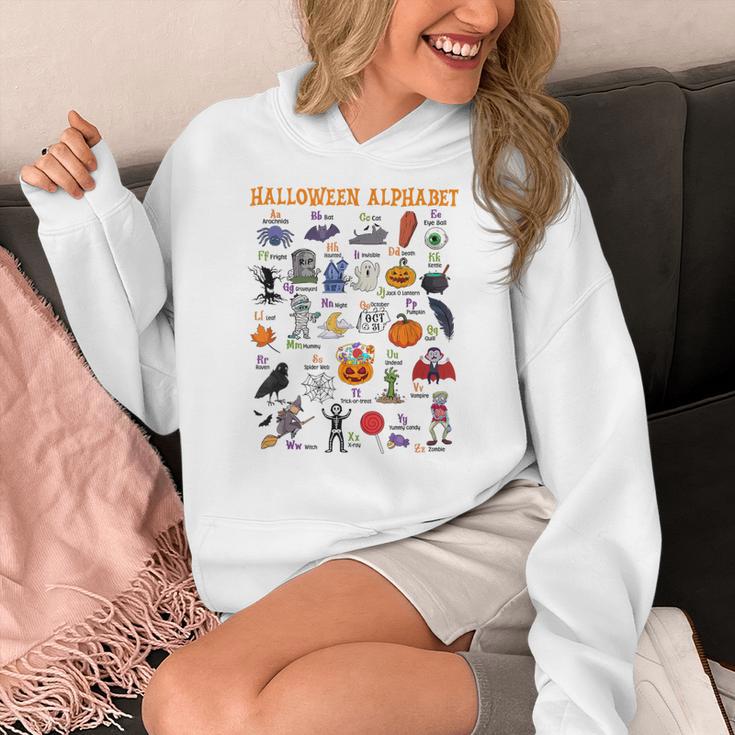 Halloween Alphabet ABCs Learning Kindergarten Teacher Women's Hoodie, funny design Halloween Alphabet ABCs Learning Kindergarten Teacher Women's Hoodie, funny design