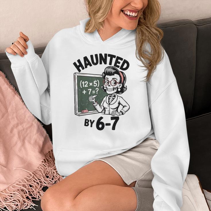 Haunted 67 Skeleton Math Teacher Halloween Costume Math Pun Women's Hoodie, funny design Haunted 67 Skeleton Math Teacher Halloween Costume Math Pun Women's Hoodie, funny design