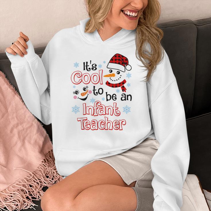 It's Cool To Be a Infant Teacher Snowman Winter Christmas Women's Hoodie, funny design It's Cool To Be a Infant Teacher Snowman Winter Christmas Women's Hoodie, funny design