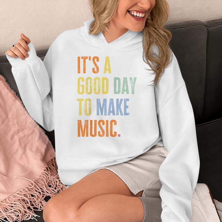 It's A Good Day To Make Music Music Lover Teacher Women's Hoodie, funny design It's A Good Day To Make Music Music Lover Teacher Women's Hoodie, funny design