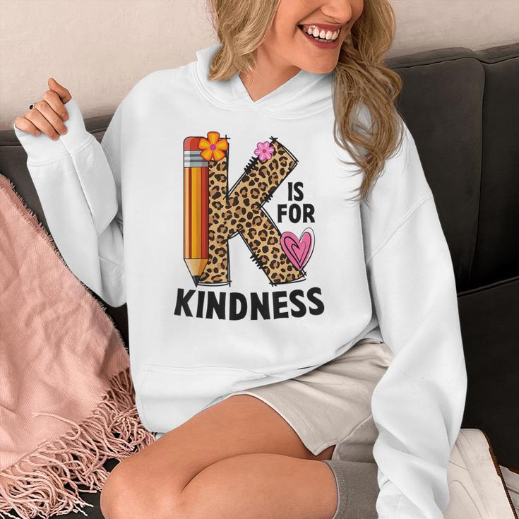 K Is For Kindness Unity Day Teacher Kids Women's Hoodie, funny design