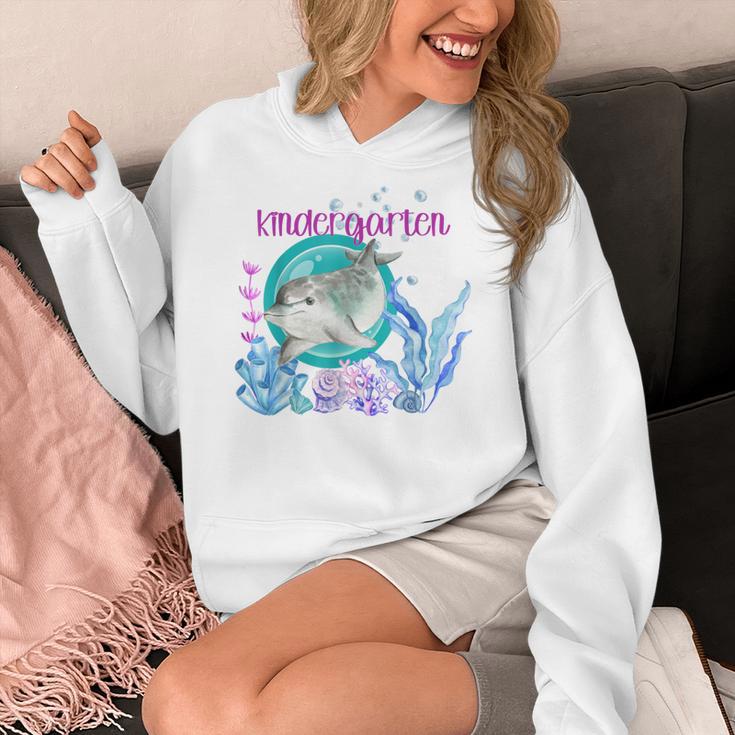 Kindergarten Teacher Dolphin Ocean Life Teaching Team Spirit Women's Hoodie, funny design Kindergarten Teacher Dolphin Ocean Life Teaching Team Spirit Women's Hoodie, funny design
