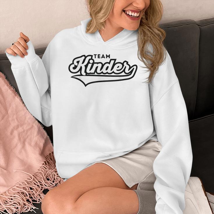 Kindergarten TEAM School Teacher Kinder Baseball-Style Shirt Women's Hoodie, funny design Kindergarten TEAM School Teacher Kinder Baseball-Style Shirt Women's Hoodie, funny design