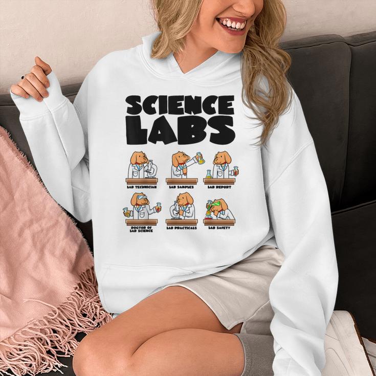 Labrador Retriever Science Labs Dog Lover Teacher Women's Hoodie, Science Teacher Gifts, funny design
