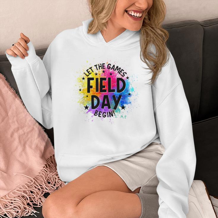 Let The Games Begin Field Day Fun Day Teachers Boys Girls Women's Hoodie, funny design