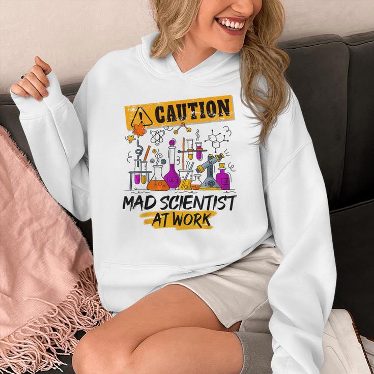 Mad Scientist Halloween Costume Science Teacher Women's Hoodie, Science Teacher Gifts, funny design