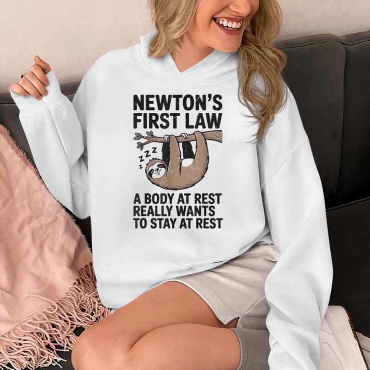 Newtons First Law Physics Jokes Science Teacher Women's Hoodie, Science Teacher Gifts, funny design Newtons First Law Physics Jokes Science Teacher Women's Hoodie, Science Teacher Gifts, funny design