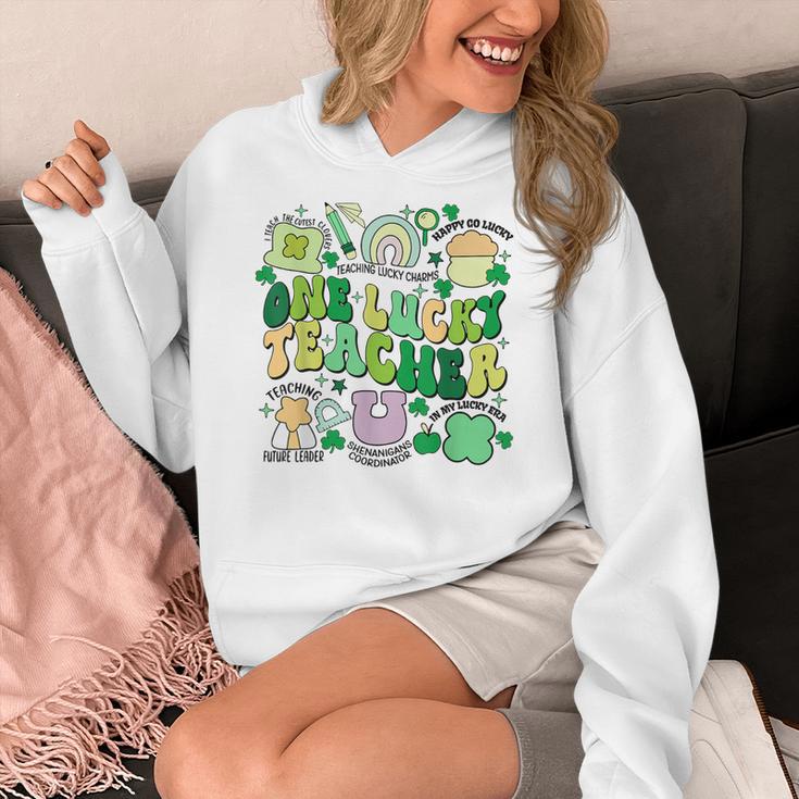 One Lucky Teacher St Patrick's Day Irish Teacher Lucky Era Women's Hoodie, funny design One Lucky Teacher St Patrick's Day Irish Teacher Lucky Era Women's Hoodie, funny design
