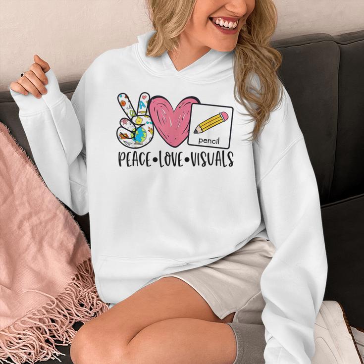 Peace Love Visuals Special Education Teacher Dream Team Women's Hoodie, funny design
