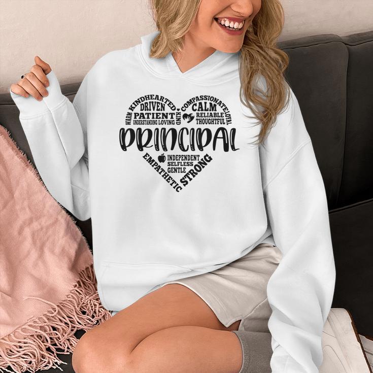 Principal Heart Life School Principal Teacher Appreciation Women's Hoodie, funny design Principal Heart Life School Principal Teacher Appreciation Women's Hoodie, funny design