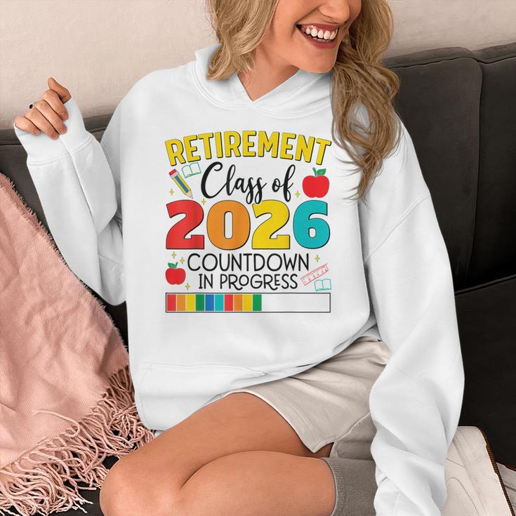 Retirement Class Of 2026 Countdown In Progress Teacher Women's Hoodie, funny design Retirement Class Of 2026 Countdown In Progress Teacher Women's Hoodie, funny design
