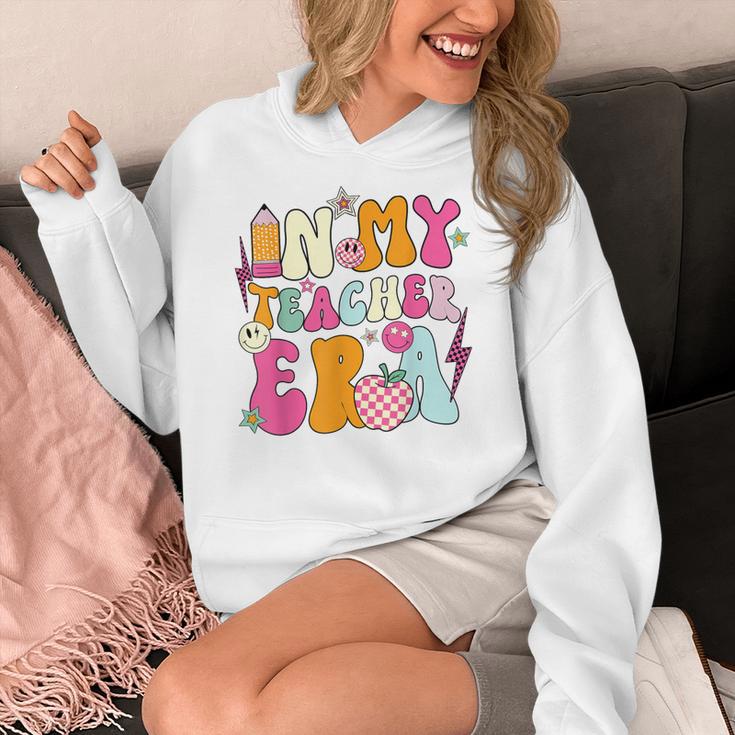 Retro Groovy In My Teaching Era Best Teacher Appreciation Women's Hoodie, Groovy Teacher Gifts, funny design Retro Groovy In My Teaching Era Best Teacher Appreciation Women's Hoodie, Groovy Teacher Gifts, funny design