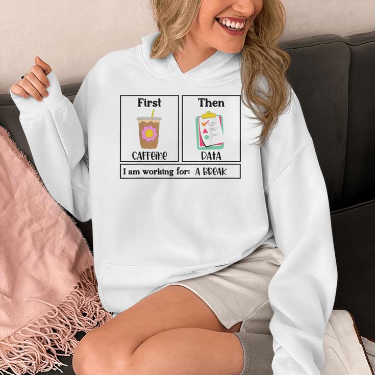 Special Education Teacher First Then Visual I Am Working For Men Women Girls Kids Women's Hoodie, funny design Special Education Teacher First Then Visual I Am Working For Men Women Girls Kids Women's Hoodie, funny design