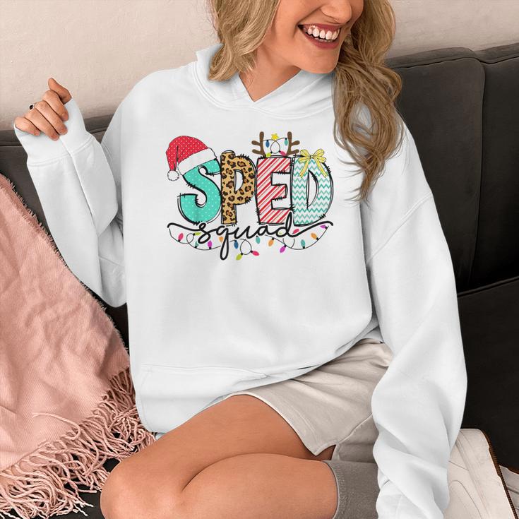 SPED Squad Special Education Teacher Autism Christmas Women Women's Hoodie, funny design