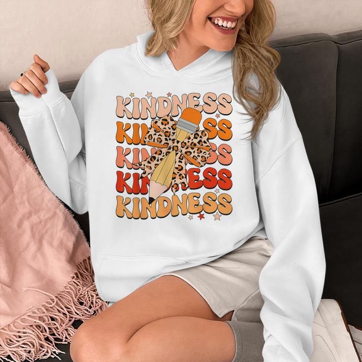 Unity Day Orange Kindness Teacher Bow Anti Bullying Be Kind Women's Hoodie, funny design