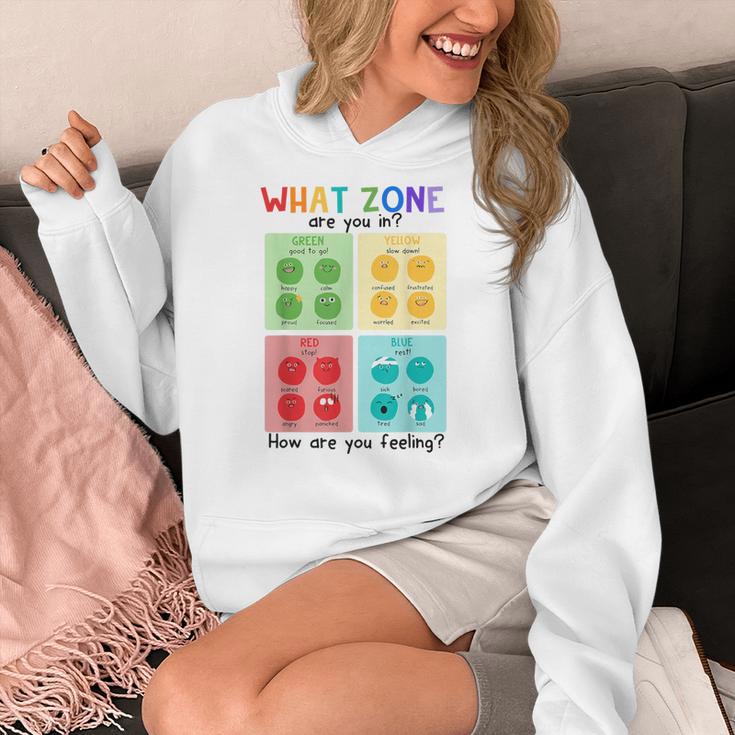 What Zone Are You In How Are You Feeling Teacher Women's Hoodie, funny design What Zone Are You In How Are You Feeling Teacher Women's Hoodie, funny design