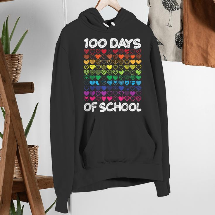 100 Days Of School Heart Love Teacher Or Student 100th Day Women's Hoodie, funny gift 100 Days Of School Heart Love Teacher Or Student 100th Day Women's Hoodie, funny gift