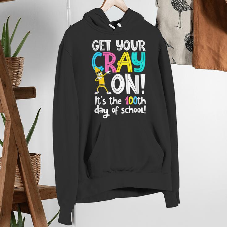 100th Day Of School Get Your Cray On Teacher Women's Hoodie, funny gift 100th Day Of School Get Your Cray On Teacher Women's Hoodie, funny gift