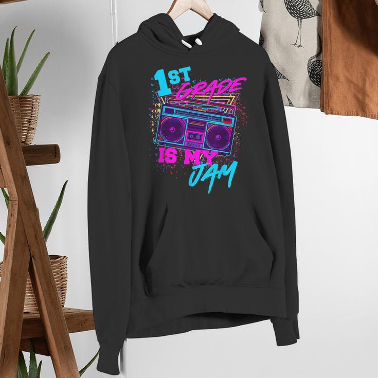 1st Grade Is My Jam Vintage 80s 80's Teacher Student Retro Women's Hoodie, funny gift 1st Grade Is My Jam Vintage 80s 80's Teacher Student Retro Women's Hoodie, funny gift