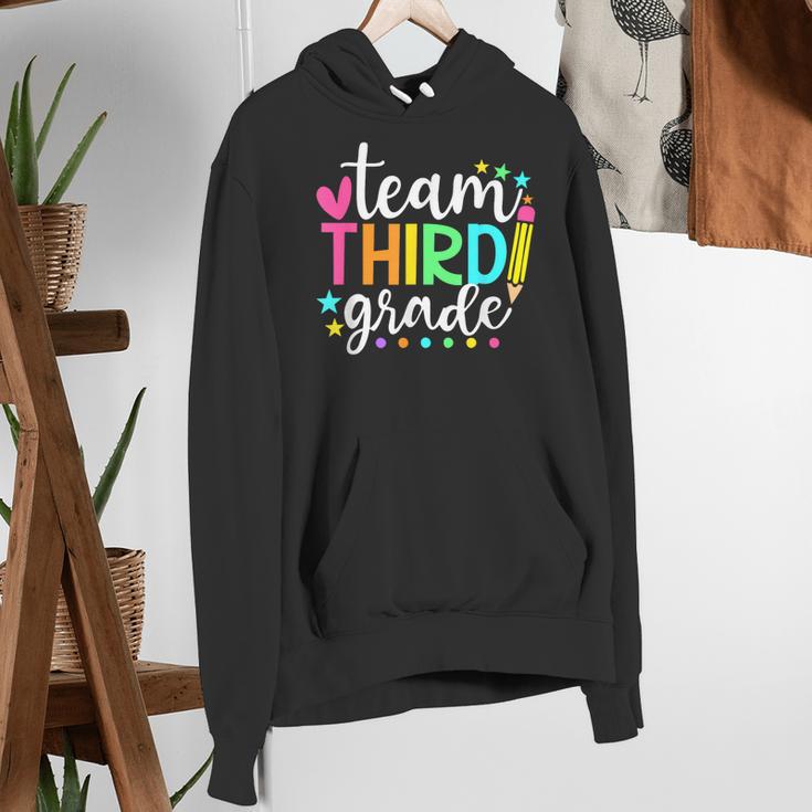 3rd Grade Team Pencil Teacher Student Back To School Girls Women's Hoodie, funny gift