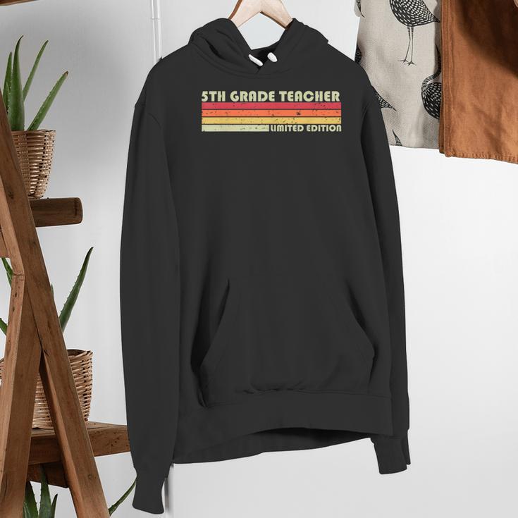 5TH GRADE TEACHER Job Title Profession Birthday Worker Women's Hoodie, funny gift