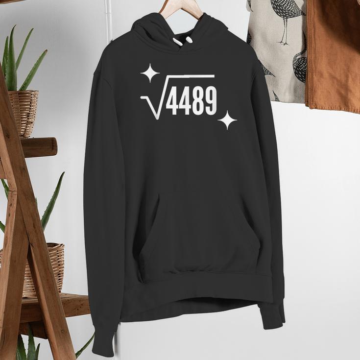 67 Meme Square Root 4489 Slang Math Teacher Men Women Women's Hoodie, funny gift