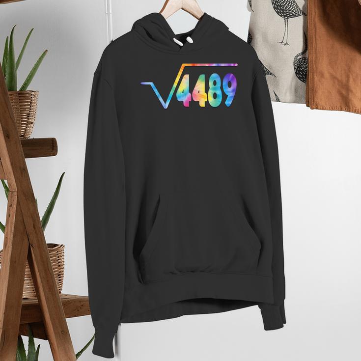 67 Meme Square Root 4489 Slang Math Teacher Tie Dye Women's Hoodie, funny gift