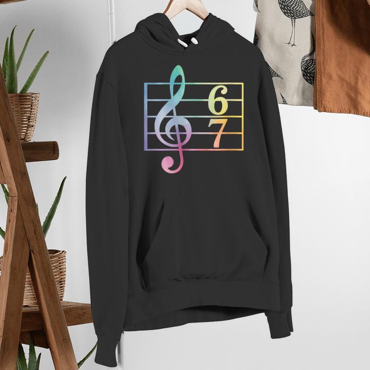 67 Music Meme Slang Six Seven Music Teacher Musician Women's Hoodie, funny gift