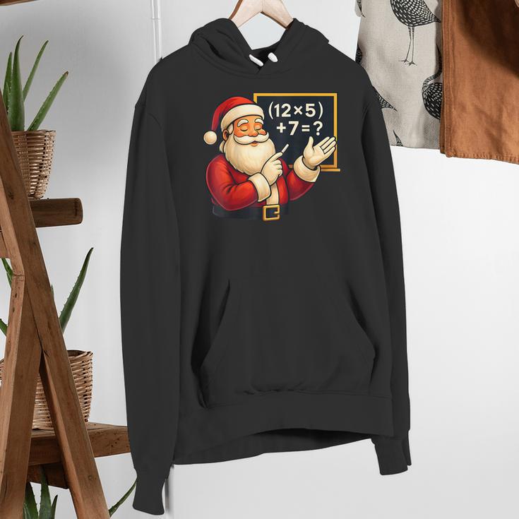 67 Teacher Santa Christmas Six Seven Meme Math Xmas Women's Hoodie, funny gift