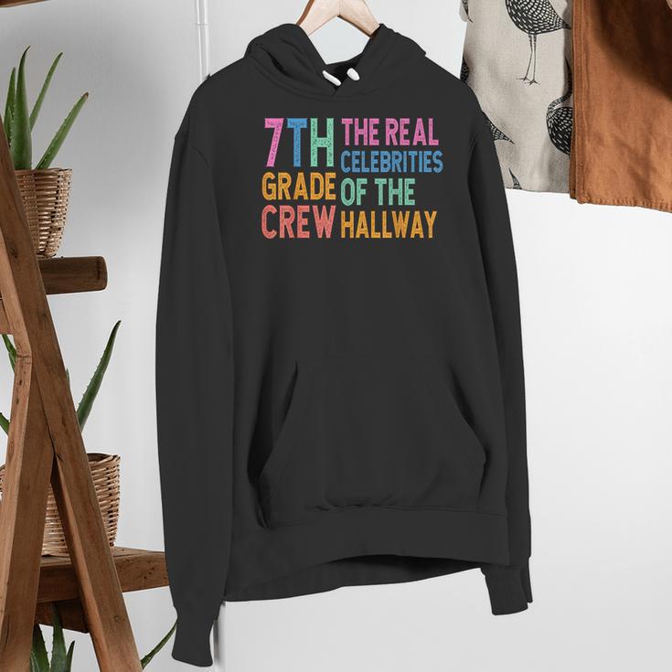 7th Grade Crew The Real Celebrities Of The Hallway Teacher Women's Hoodie, funny gift 7th Grade Crew The Real Celebrities Of The Hallway Teacher Women's Hoodie, funny gift