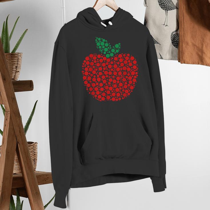 Apple Dot Pattern Art Teacher Appreciation Men Women Humor Women's Hoodie, funny gift Apple Dot Pattern Art Teacher Appreciation Men Women Humor Women's Hoodie, funny gift